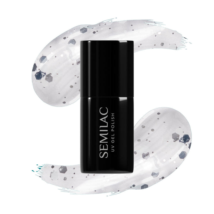 924 Semilac Silver & White Drops 7ml