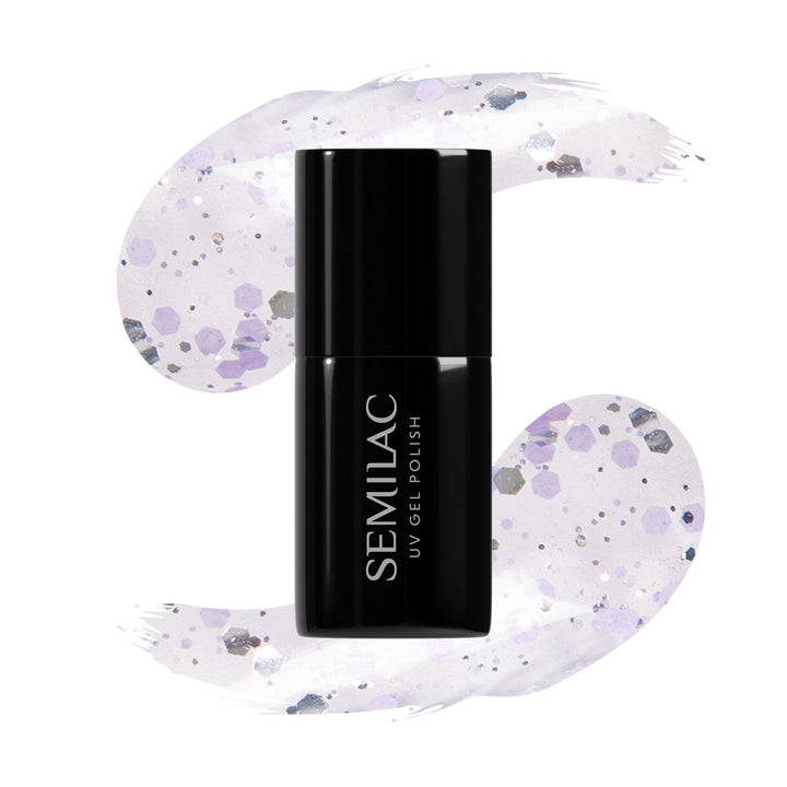 925 Semilac Silver & Violet Drops 7ml