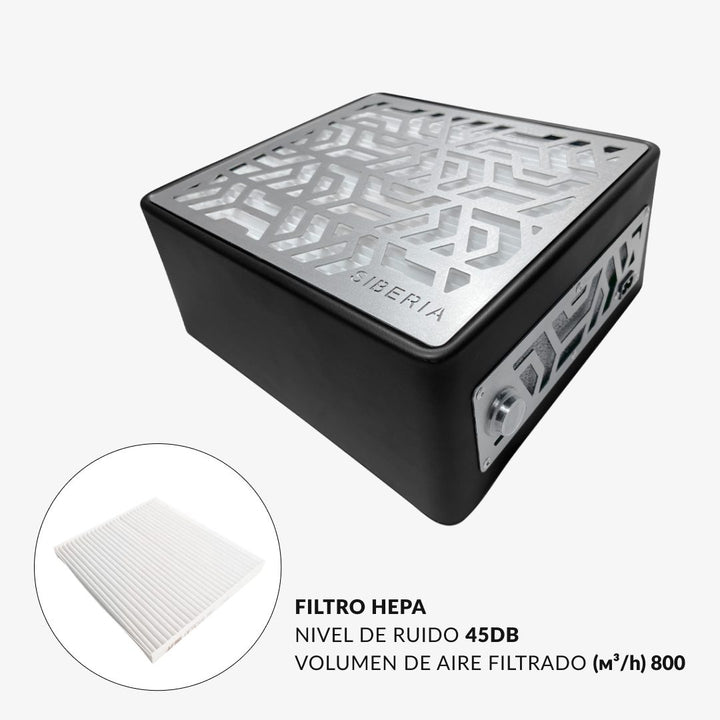 Aspirador Siberia sobremesa Negro