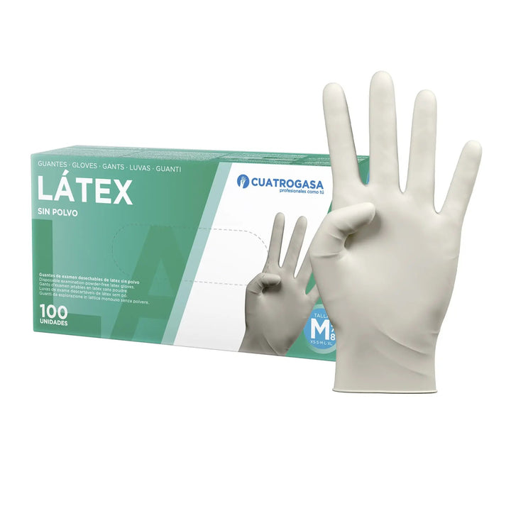 Guantes LATEX SIN POLVO 100 unds