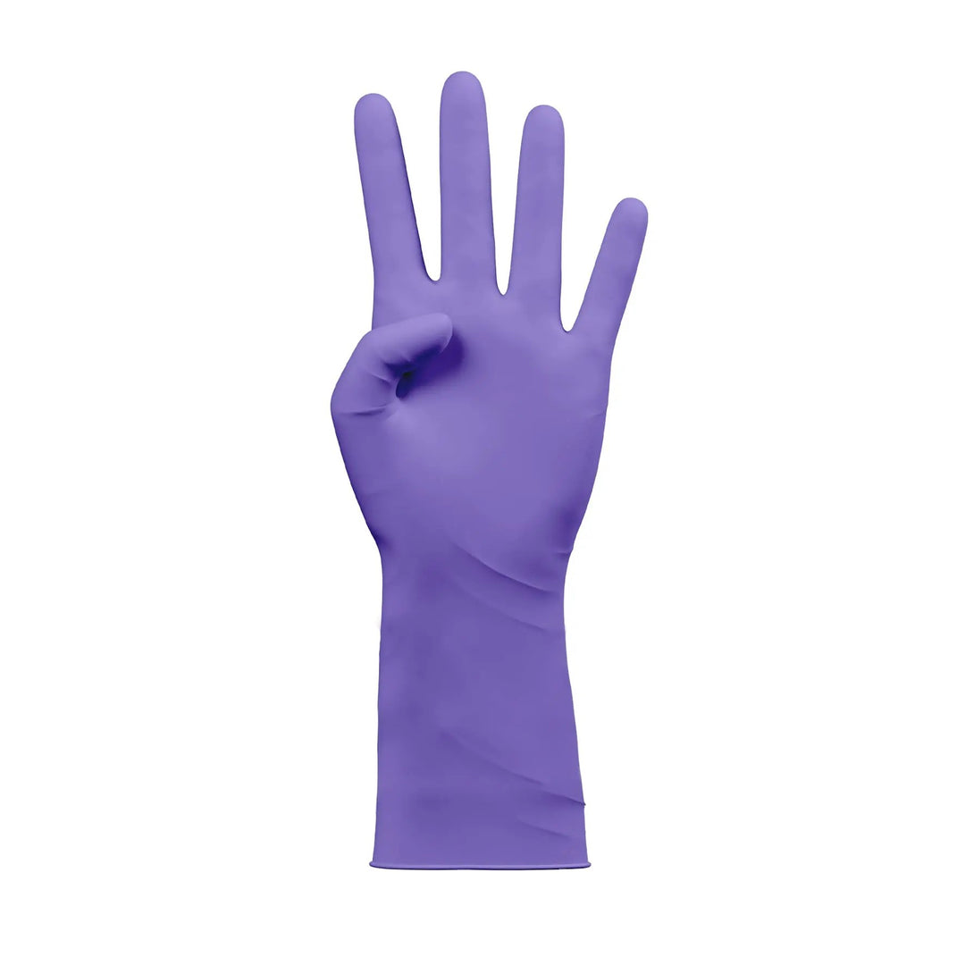 GUANTES NITRILO HR8 MORADOS SIN POLVO 50 unds