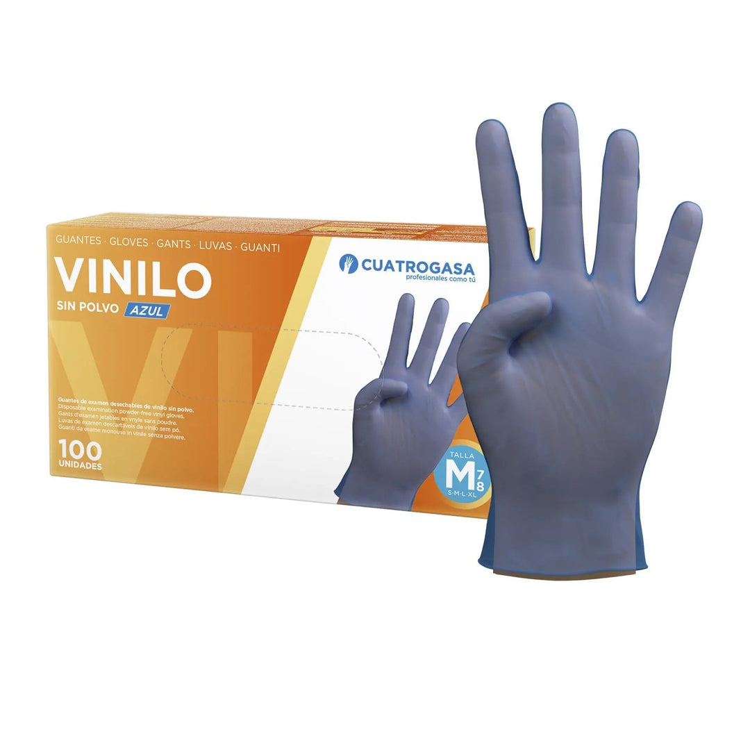 Guantes VINILO SIN POLVO 100 unds