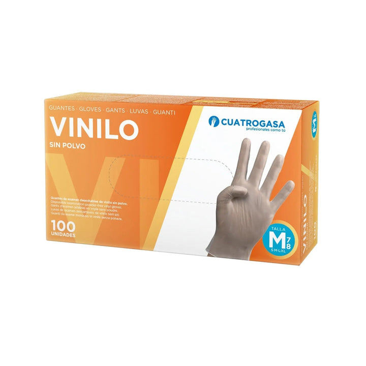 Guantes VINILO SIN POLVO 100 unds