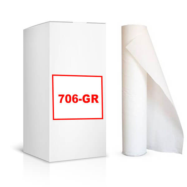 Caja Rollo papel camilla rizado gofrado 6 unds 706-G (sin bolsa) 60 mts