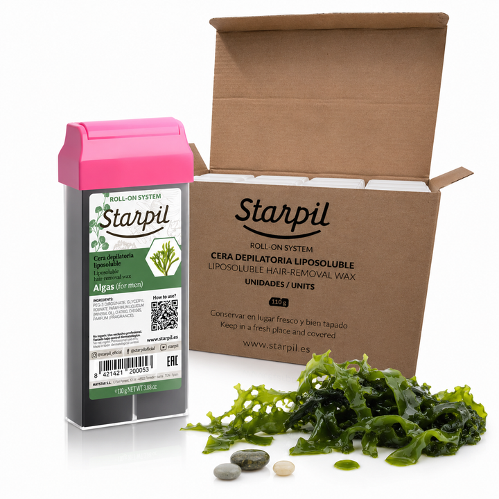 Caja Cera roll-on Starpil Algas for Men 110g -20 unds