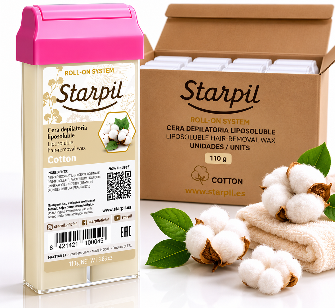 Caja Cera roll-on Starpil Cotton 110g - 20 unds