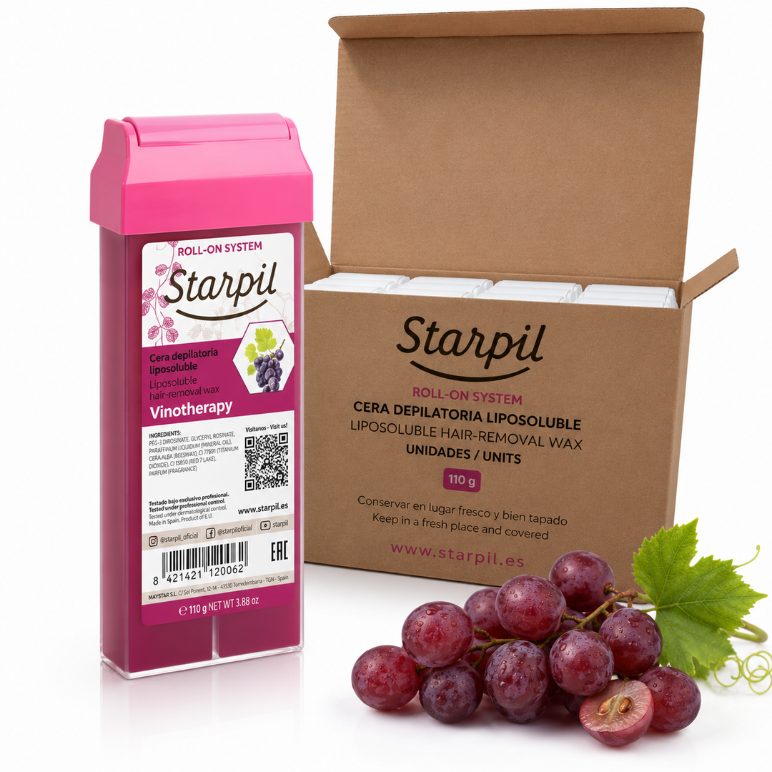 Caja Cera Roll-on Starpil Vinotherapy 110g - 20 unds
