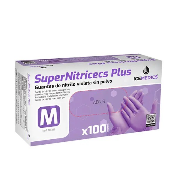 Guantes de nitrilo AZUL sin polvo 100 unds