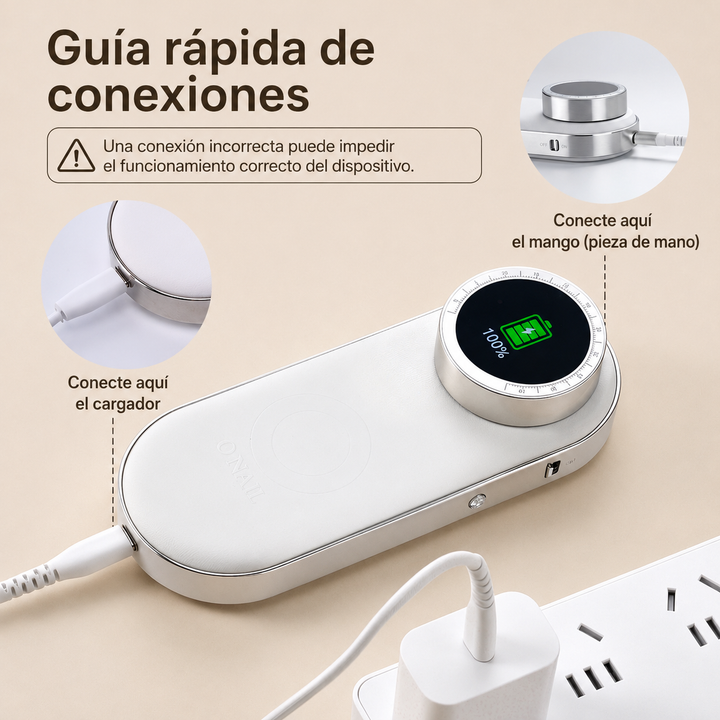 Micromotor O'NAIL 50.000 RPM con IA + Pieza de Mano + Pack de Fresas de Regalo