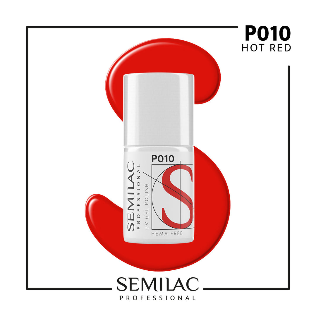 P010 Semilac Professional Hot Red 7ml