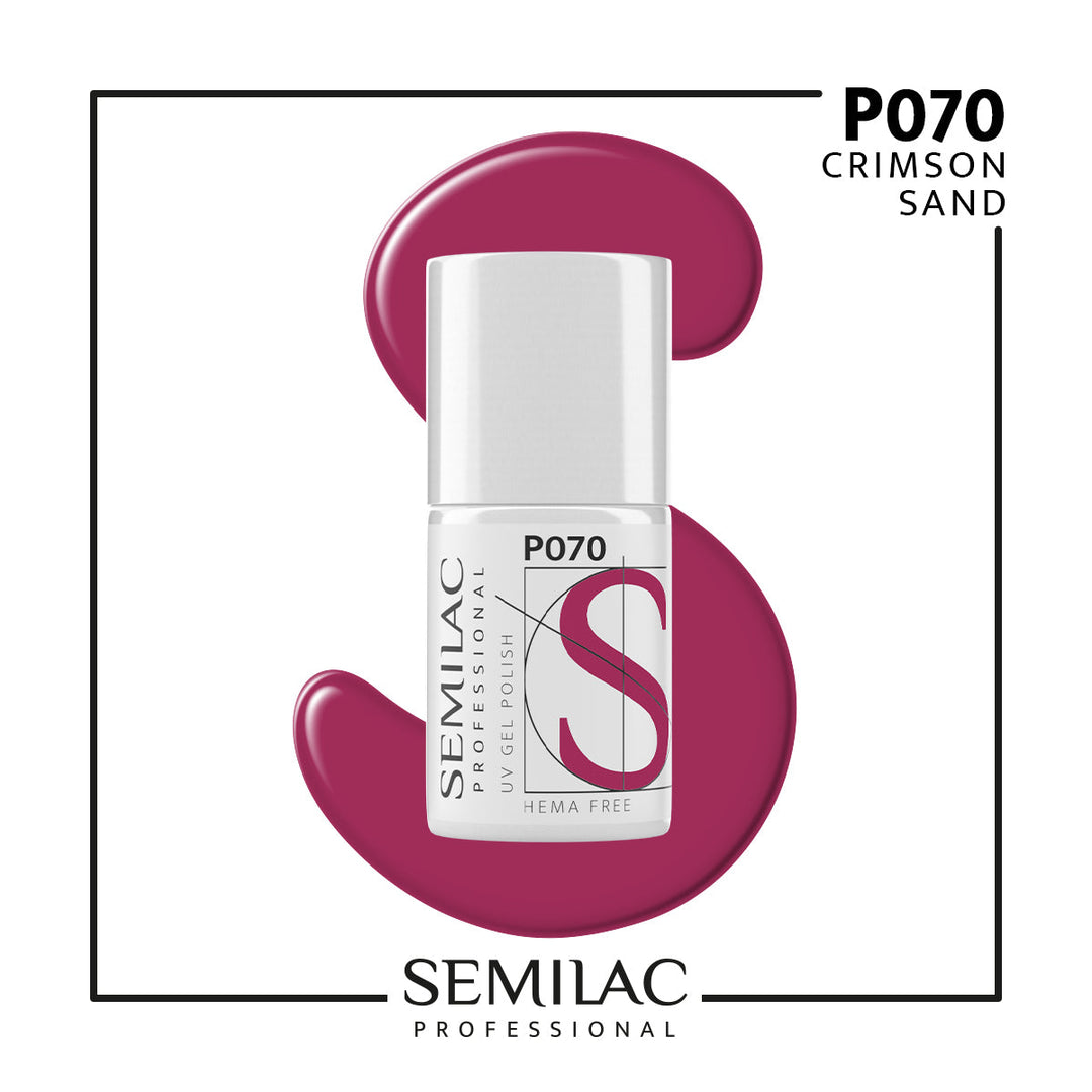 P070 Semilac Professional Crimson Sand 7ml