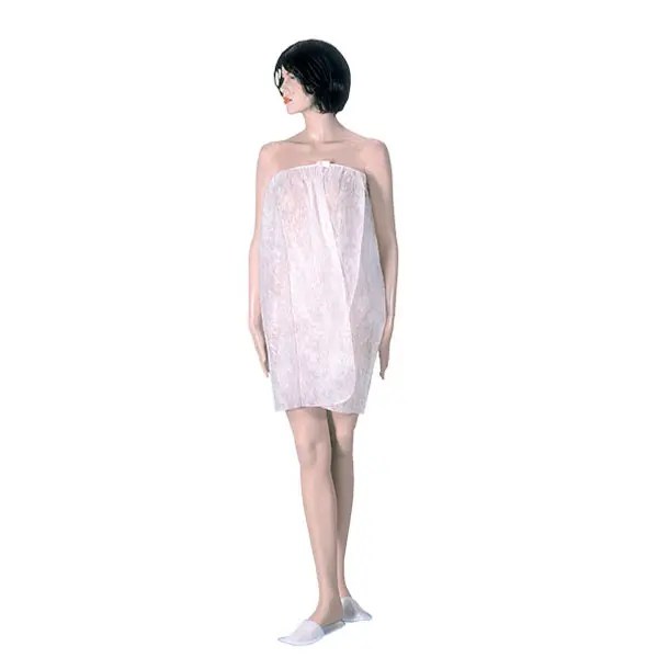 Pareo Polipropileno Blanco ribete rosa 30grs - 10 unds