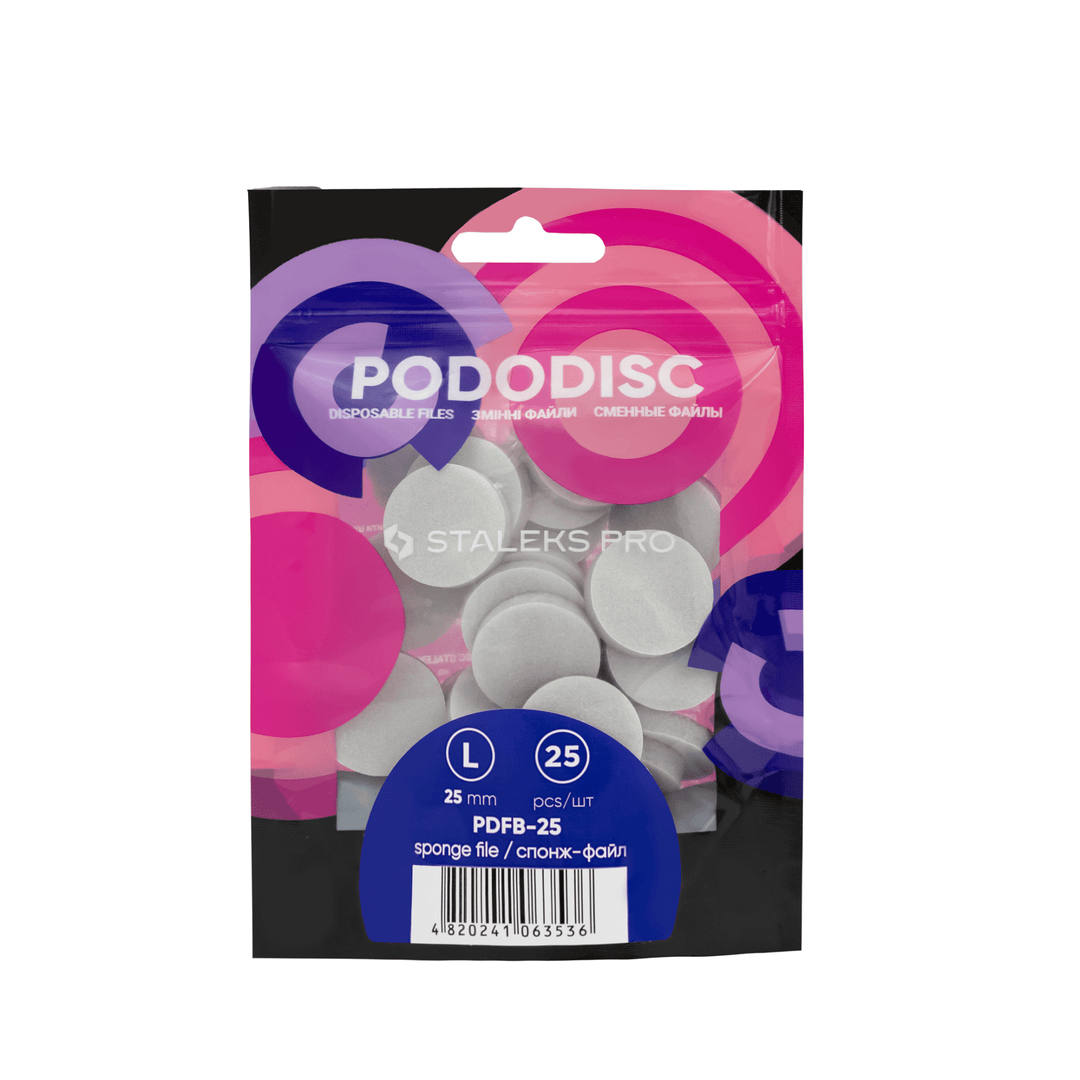 Recambio Esponja Pododisc Staleks 25 uds