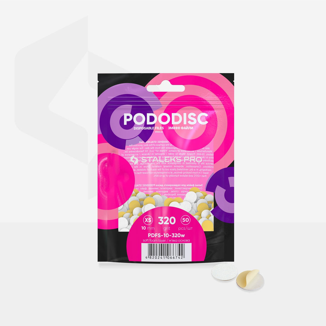Recambio Pododisc blancas con Espuma Staleks  XS - 50 uds