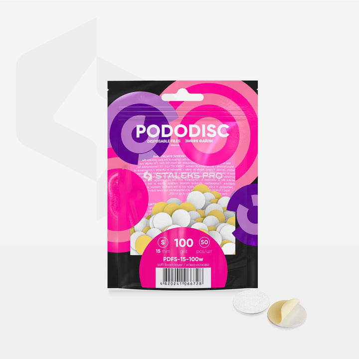 Recambio Pododisc blancas con Espuma Staleks  S - 50 uds