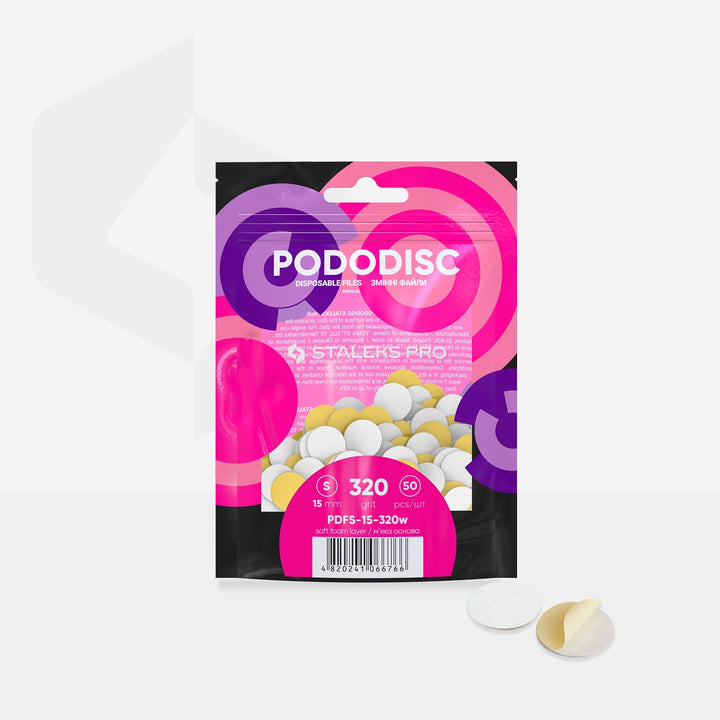 Recambio Pododisc blancas con Espuma Staleks  S - 50 uds