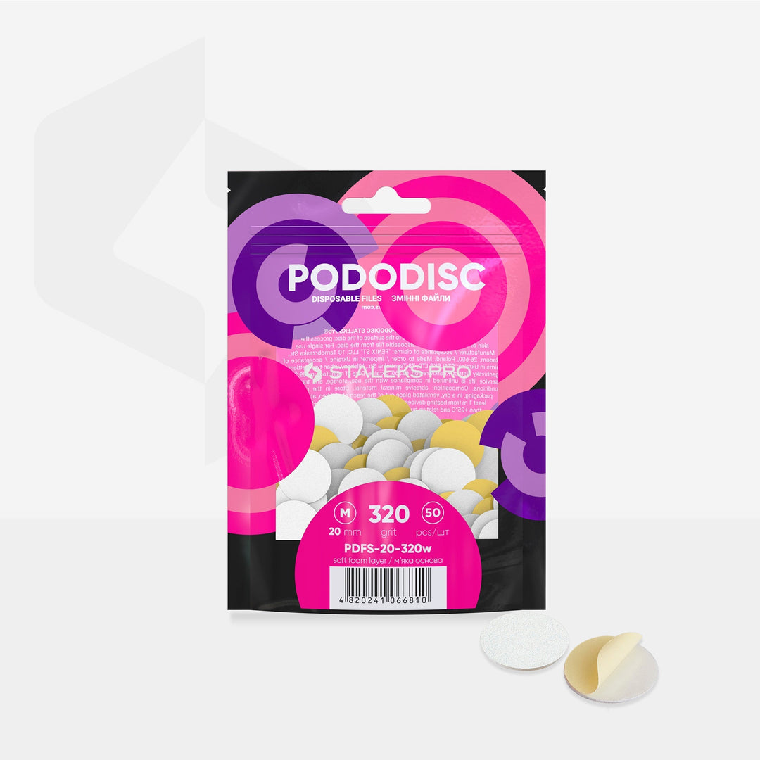 Recambio Pododisc blancas con Espuma Staleks  M - 50 uds