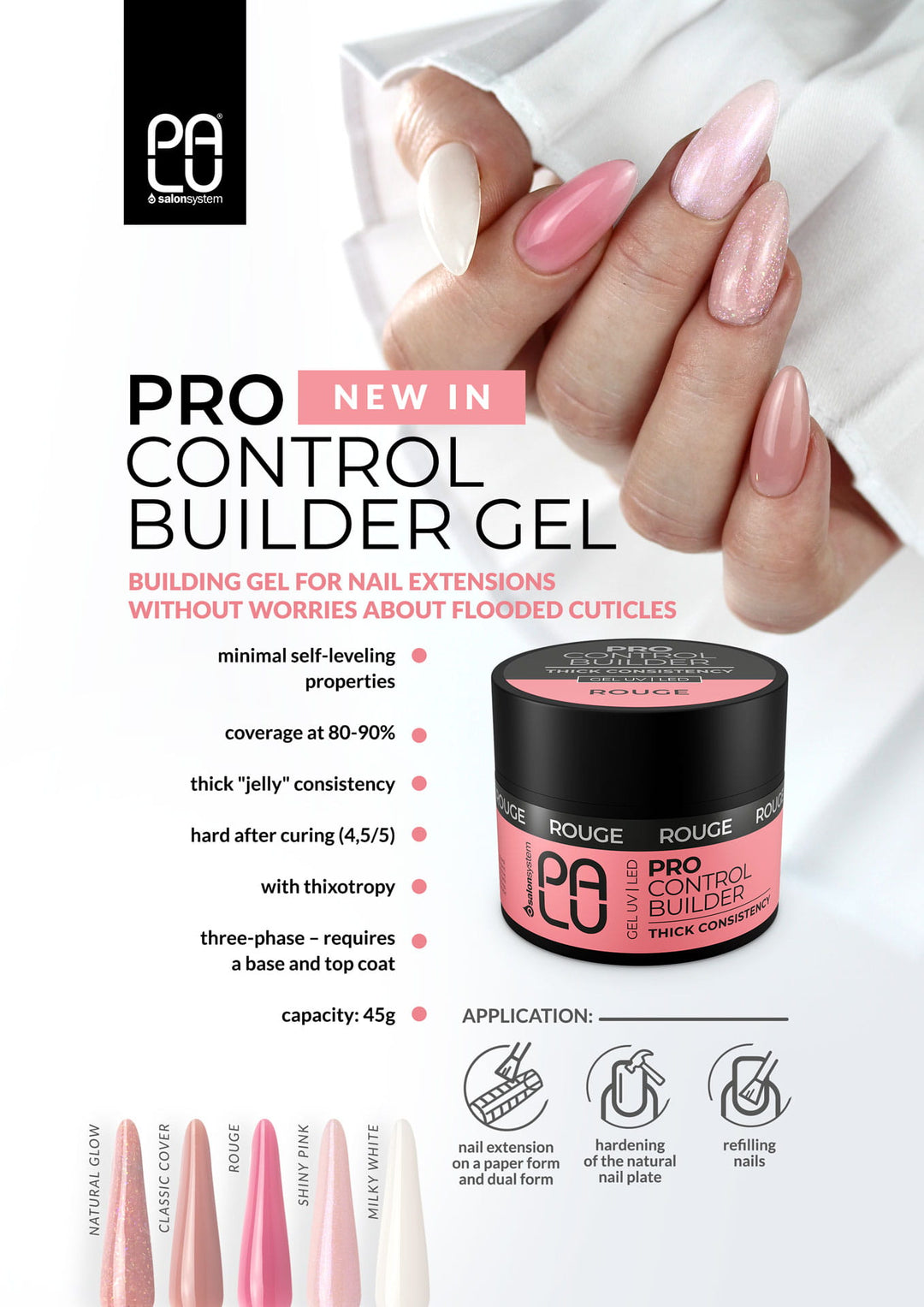 GEL PRO CONTROL BUILDER NEUTRAL GLOW 45G