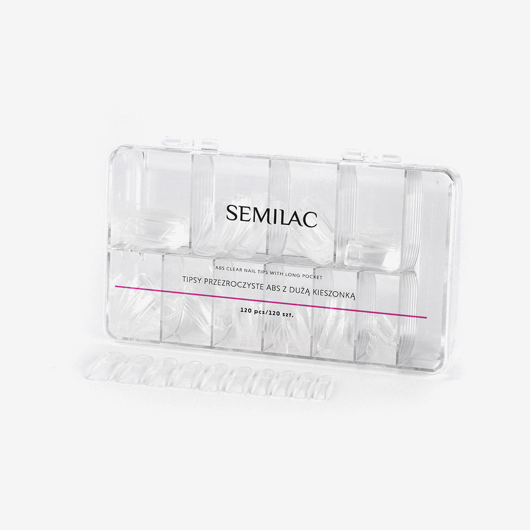 Tips transparentes Semilac 120 unds