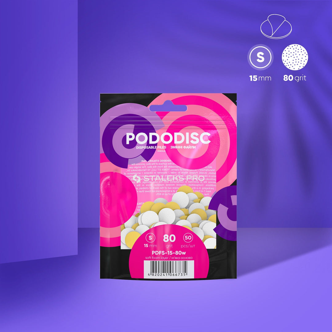 Recambio Pododisc blancas con Espuma Staleks  S - 50 uds