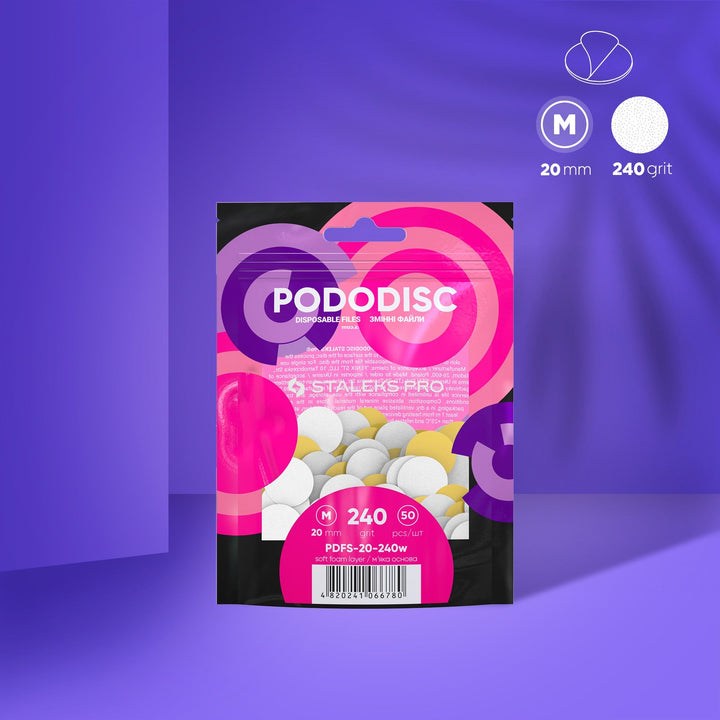 Recambio Pododisc blancas con Espuma Staleks  S - 50 uds