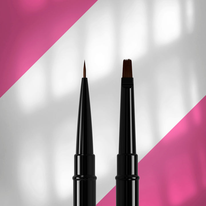 Pincel doble, delineador 7 mm y para gel 7 mm