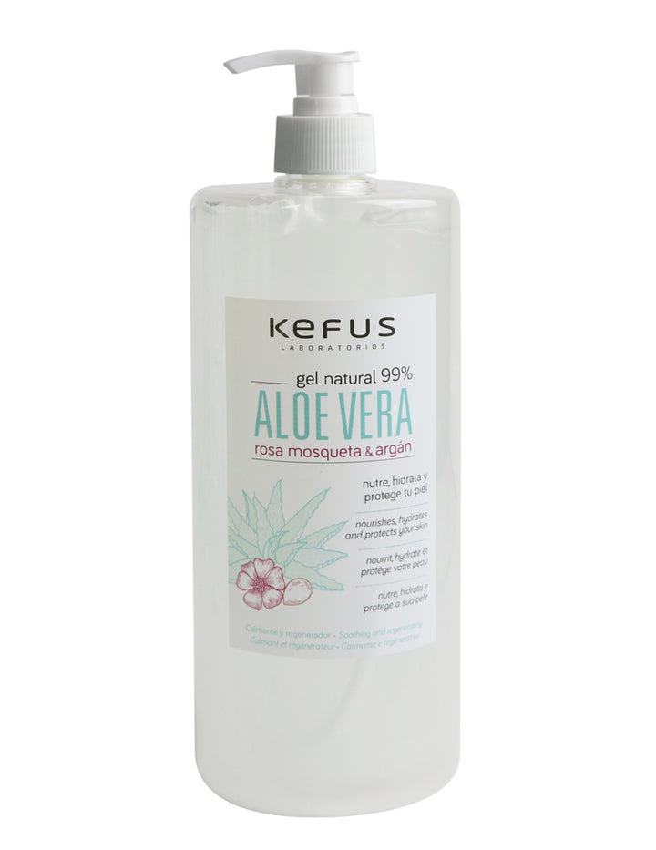 Gel Aloe Vera Natural Rosa Mosqueta y Argan 1000 ml