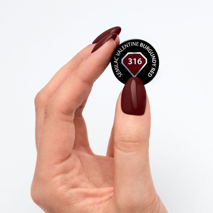 316 Burgundy Red Semilac 7ml