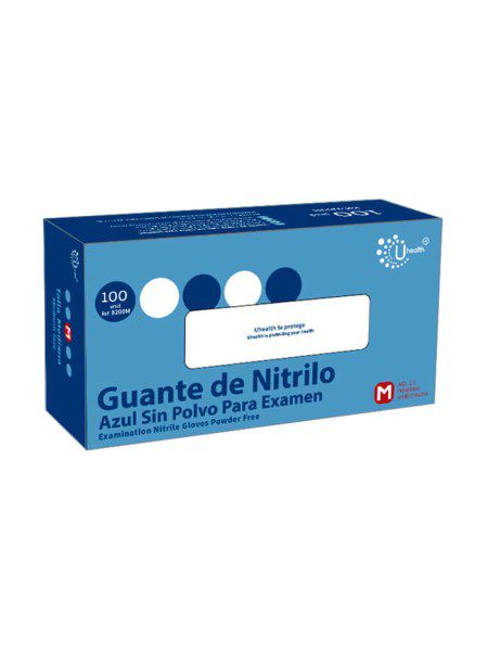 Guantes de Nitrilo Sin Polvo 4g caja 100 unidades
