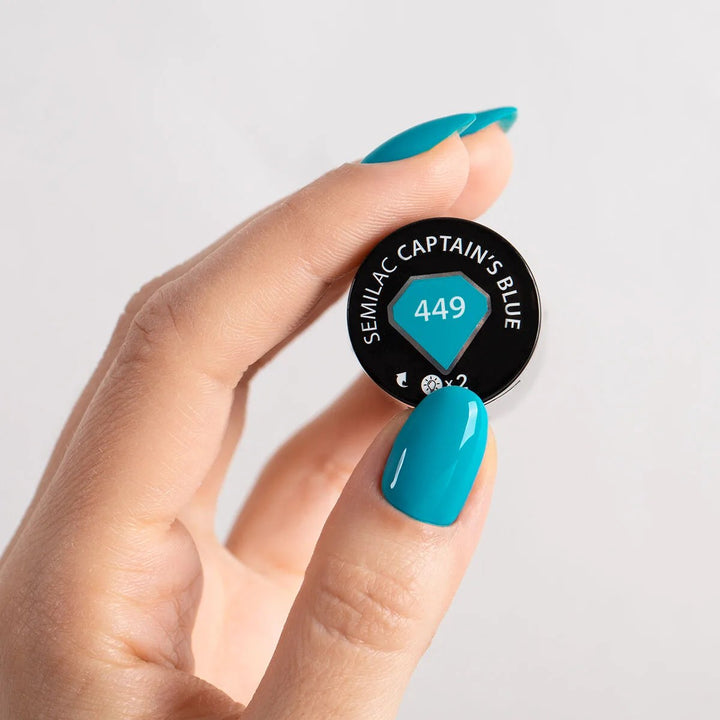 449 Semilac Esmalte Semipermanente Captain´s Blue 7ml