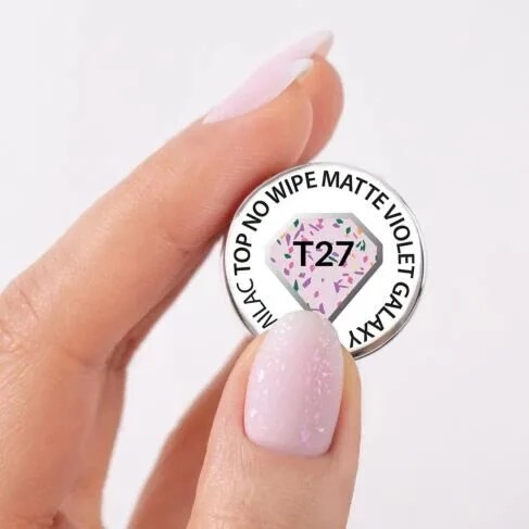 T27 Semilac Top Coat Matt Violet Galaxy 7ml