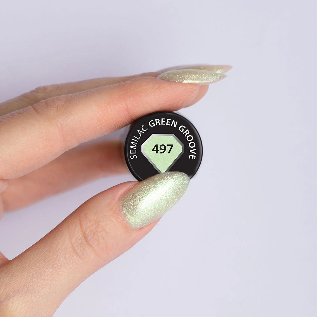 497 Semilac Green Groove 7 ml