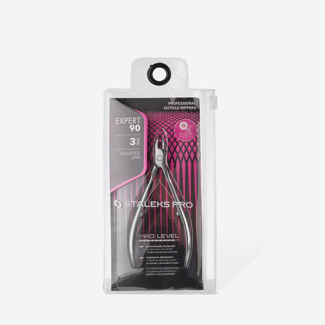 Alicate profesional para cutículas Staleks Pro Expert 90