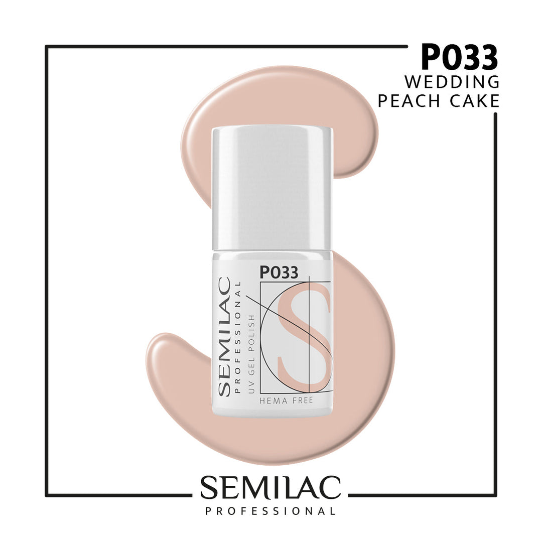 P033 Semilac Professional Wedding Peach Cake 7ml