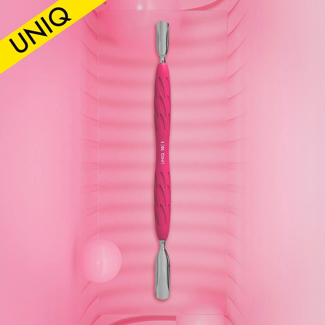 Empujador Staleks con mango de silicona UNIQ 10 TIPO 1