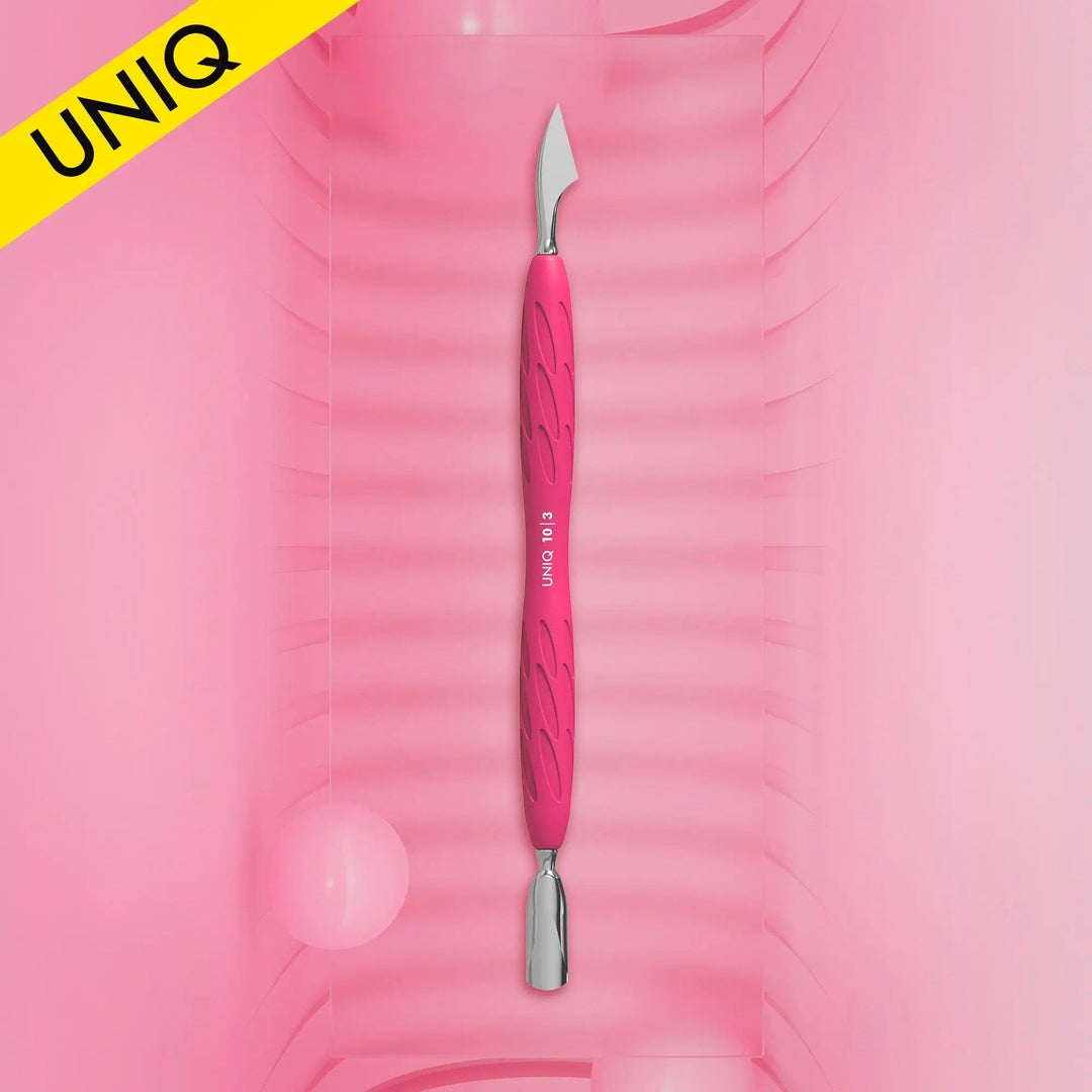 Empujador Staleks con mango de silicona UNIQ 10 TIPO 3