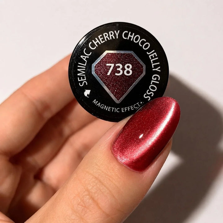 738 Cherry Choco Jelly Gloss Semilac 7ml