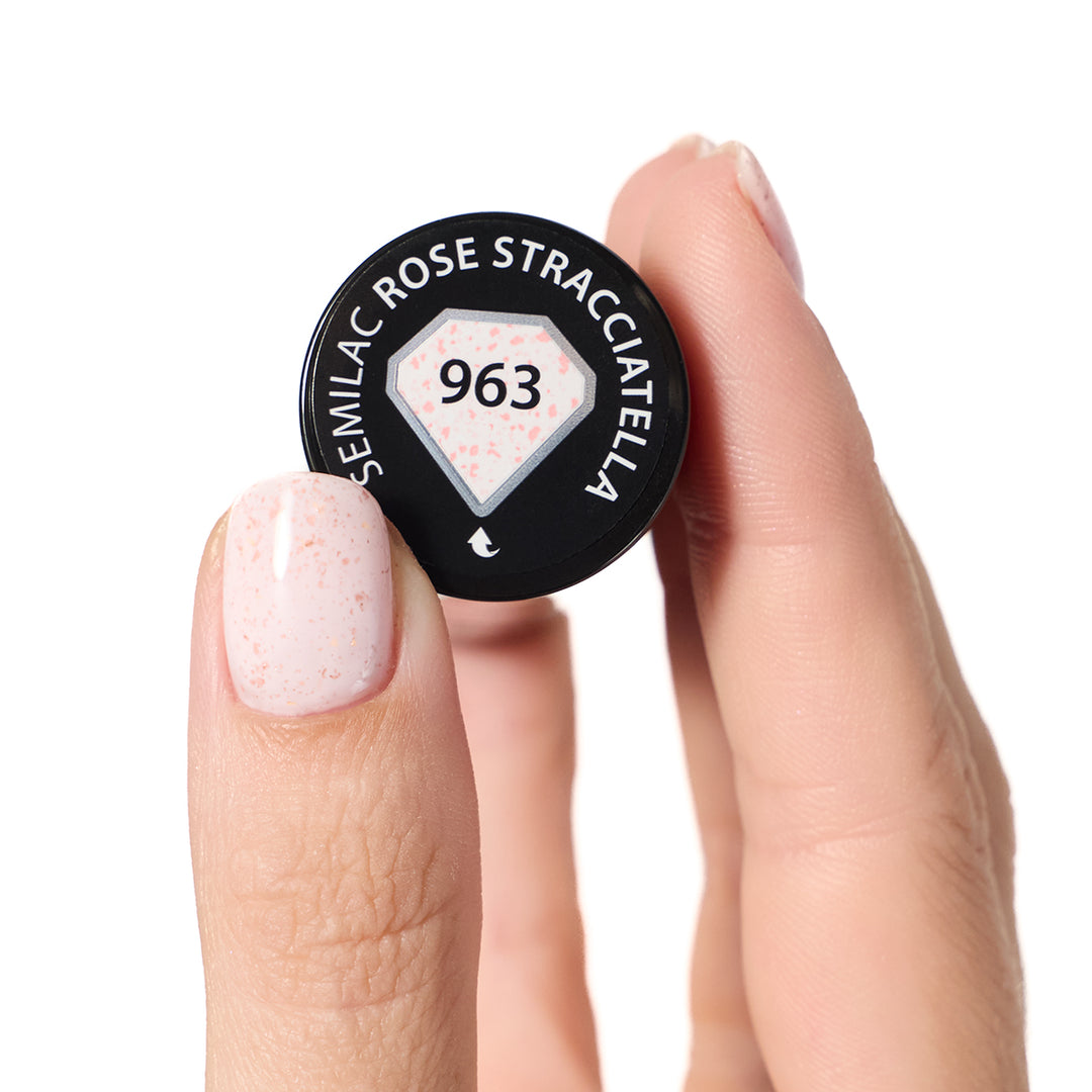 963 Semilac Rose Stracciatella 7ml