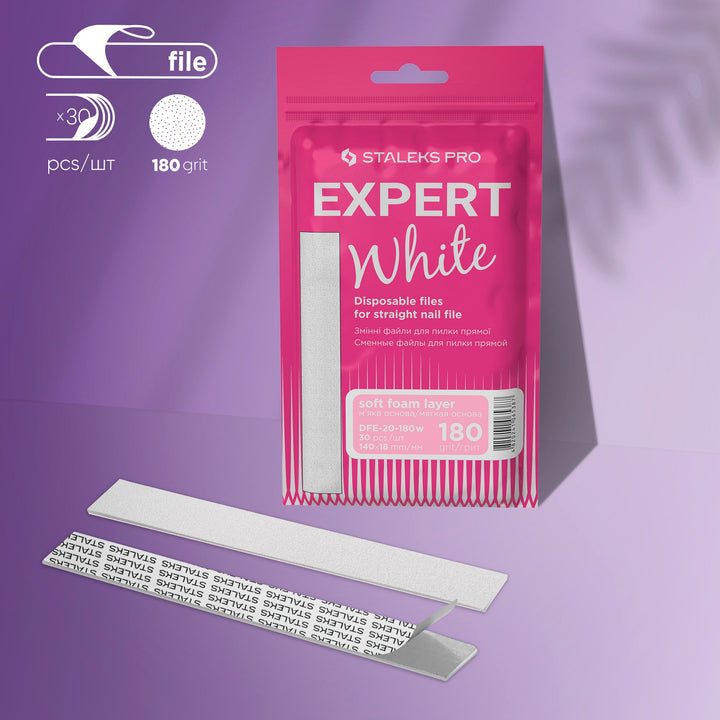 Recambio Limas recta blancas EXPERT 20 (30 unidades)