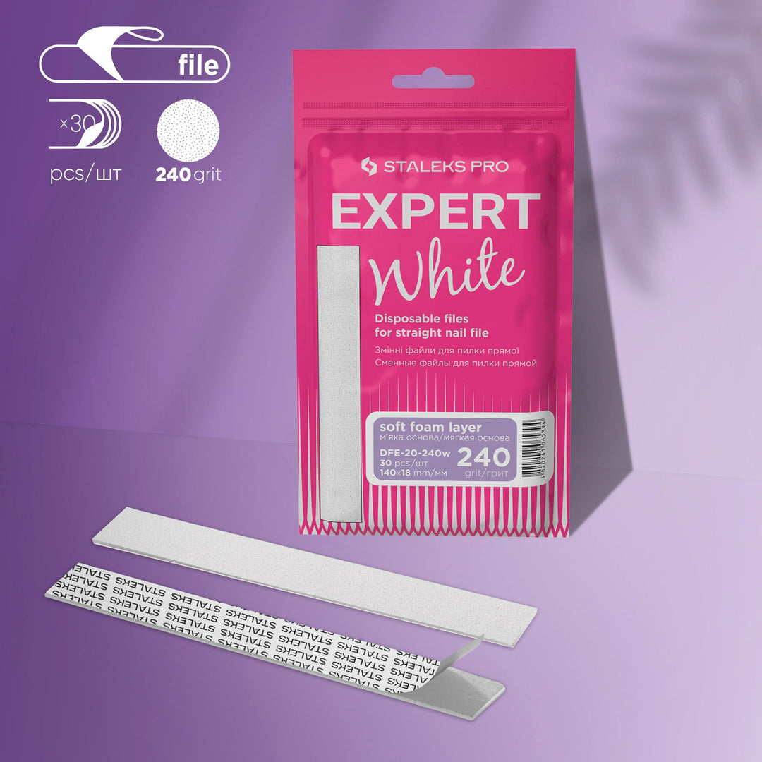 Recambio Limas recta blancas EXPERT 20 (30 unidades)