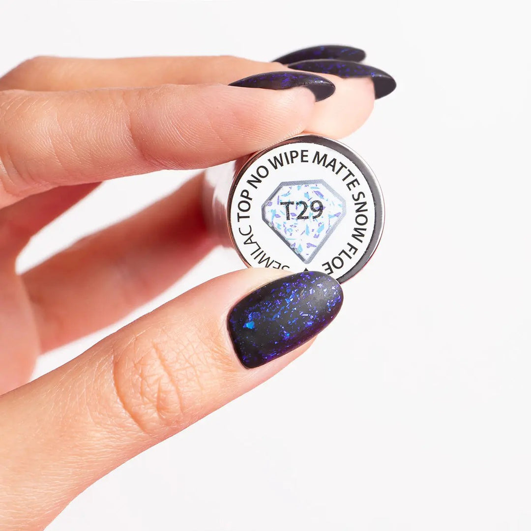 Top Semilac T29 No Wipe Matte Snow Floe 7 ml